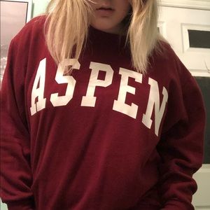 Aspen dark red sweatshirt